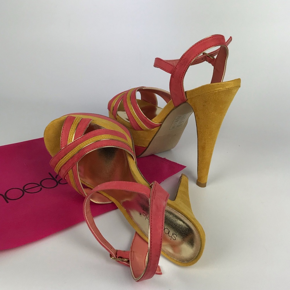 Pink and mustard yellow stilett… - Picture 3 of 7